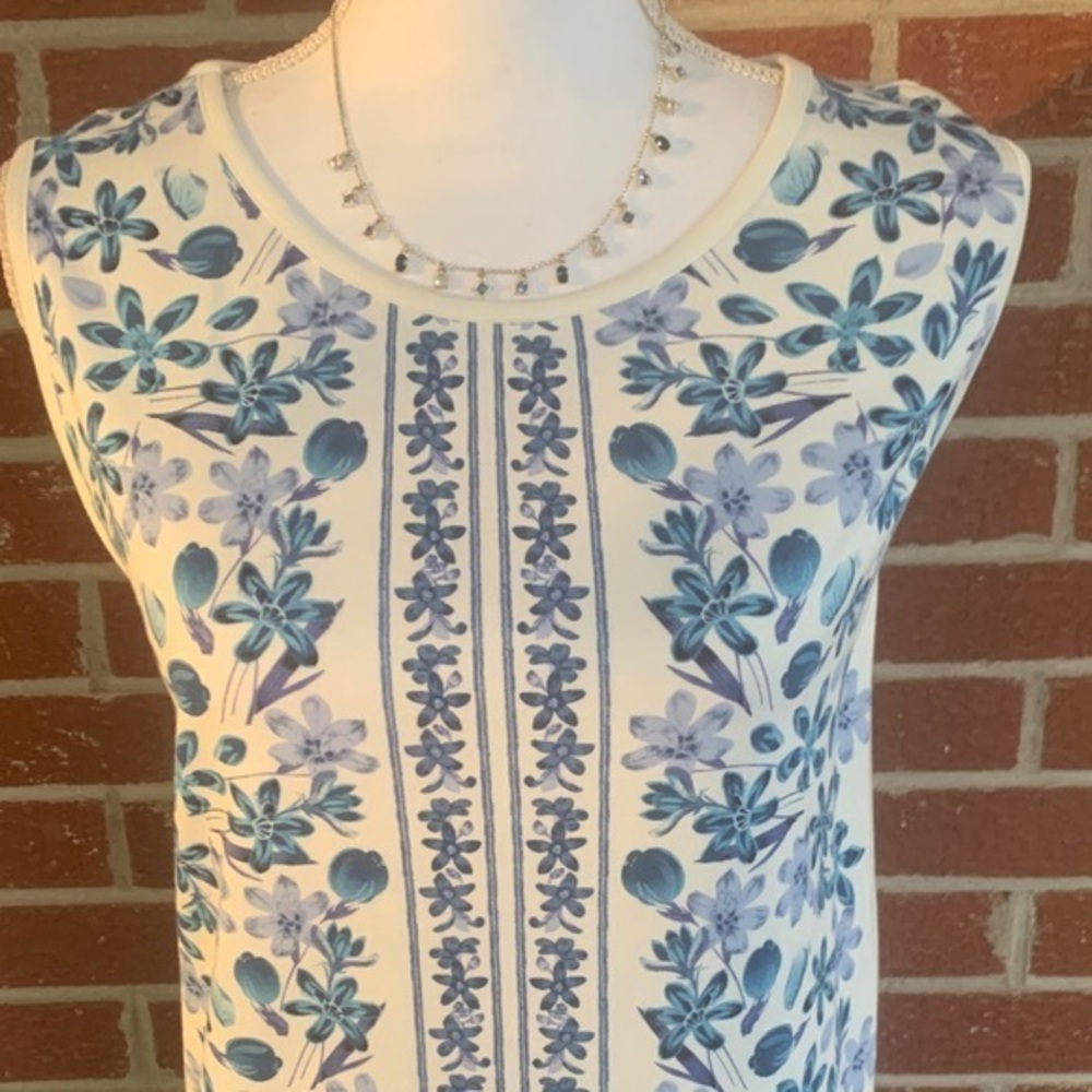 Sophie Max Blue Floral Midi Dress